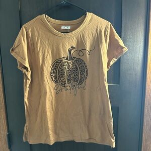 Maurices Grateful Pumpkin Graphic Tee - Tan